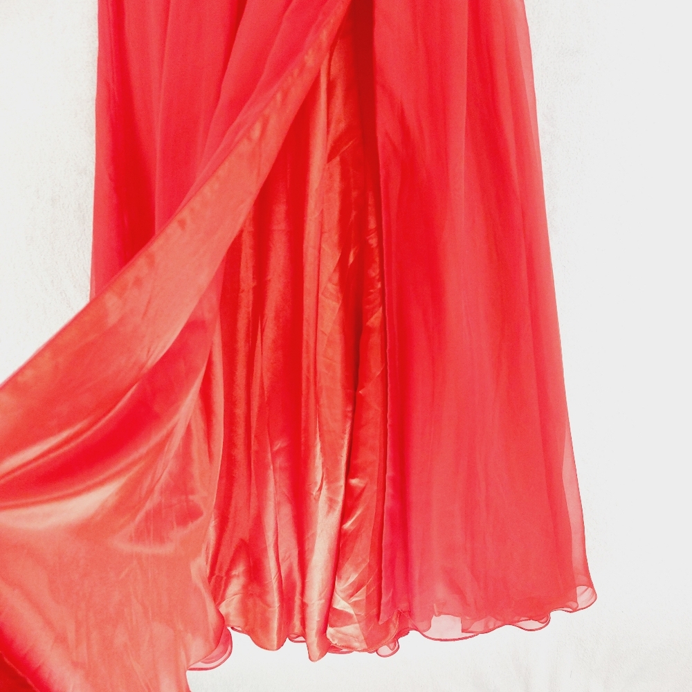 New Mac Duggal 67810 One Shoulder Maxi Formal Dress P2470 - Picture 6 of 10